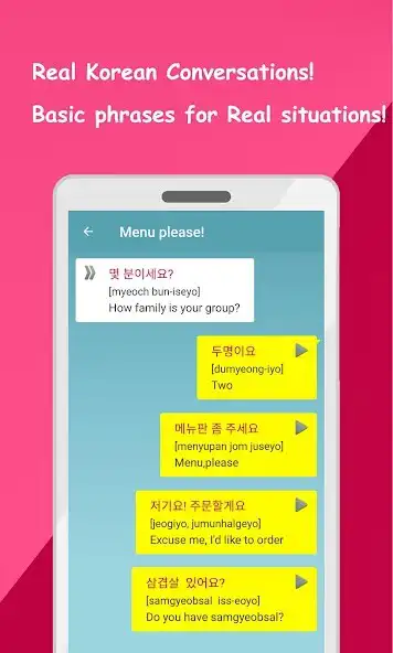 Play Learn Korean : word  phrases as an online game Learn Korean : word  phrases with UptoPlay