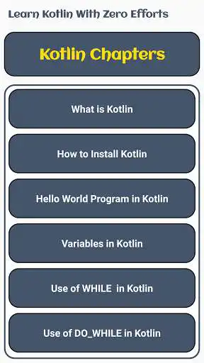 Play Learn Kotlin with Zero Efforts as an online game Learn Kotlin with Zero Efforts with UptoPlay