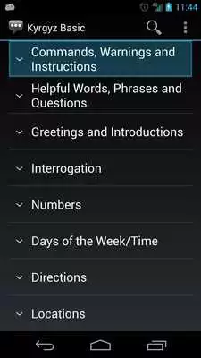 Play Learn Kyrgyz: Kyrgyz Basic Phrases - Works offline