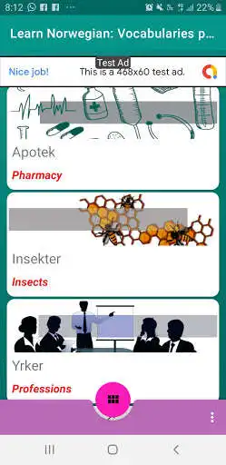 Play Learn norwegian: vocabulary and words, part 3 as an online game Learn norwegian: vocabulary and words, part 3 with UptoPlay