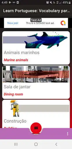 Play Learn portuguese: vocabulary and words, part 3 as an online game Learn portuguese: vocabulary and words, part 3 with UptoPlay