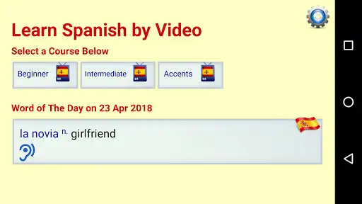 Play Learn Spanish by Video  and enjoy Learn Spanish by Video with UptoPlay