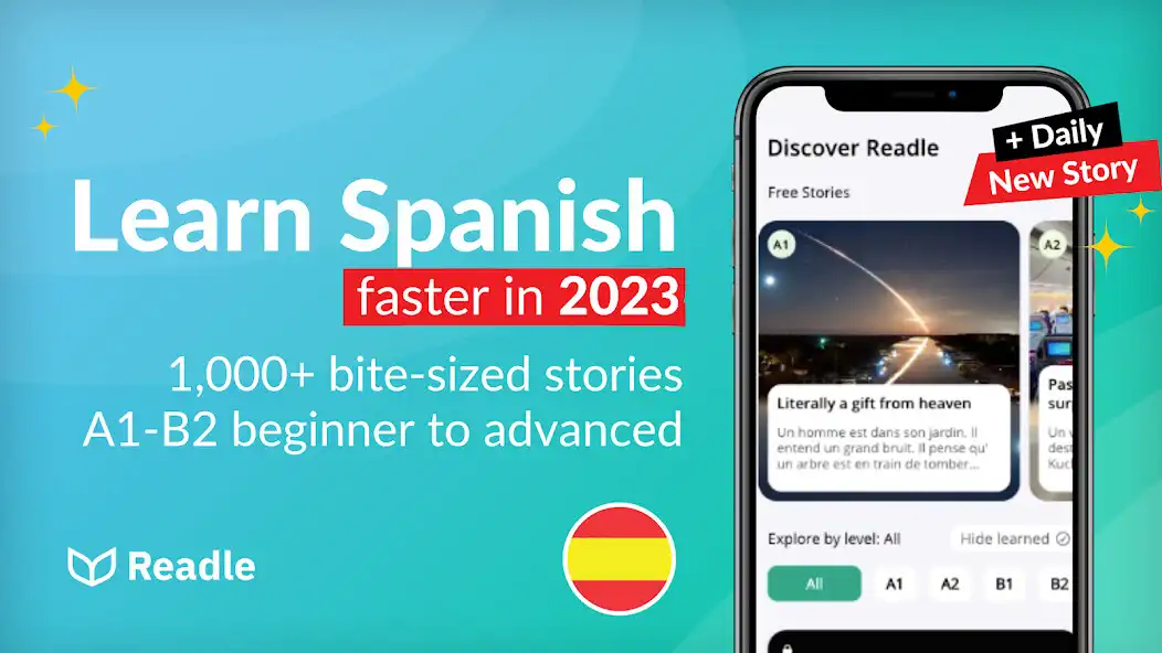 Play Learn Spanish: Daily Readle  and enjoy Learn Spanish: Daily Readle with UptoPlay