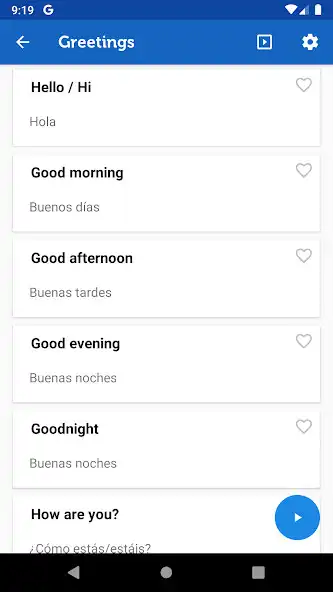 Play Learn Spanish Phrasebook Pro as an online game Learn Spanish Phrasebook Pro with UptoPlay