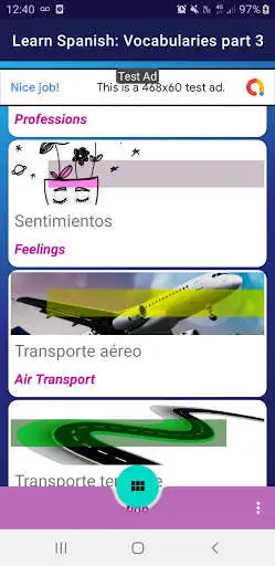 Play Learn Spanish: words and vocabulary part 3 as an online game Learn Spanish: words and vocabulary part 3 with UptoPlay
