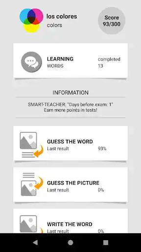 Play Learn Spanish words with Smart-Teacher