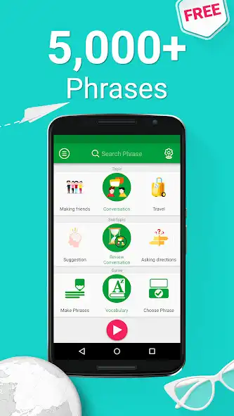 Play Learn Swedish - 5,000 Phrases  and enjoy Learn Swedish - 5,000 Phrases with UptoPlay