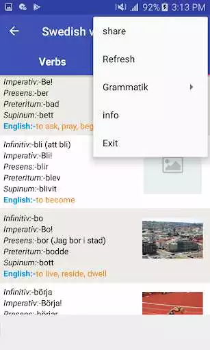 Play Learn Swedish  Verbs