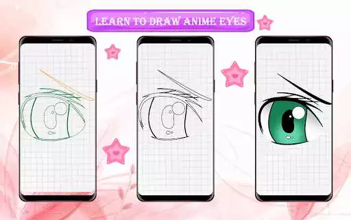 Play Learn To Draw Anime Eyes as an online game Learn To Draw Anime Eyes with UptoPlay