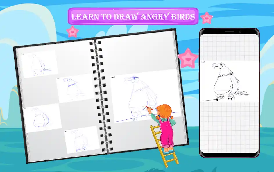 Play Learn to Draw Birds  and enjoy Learn to Draw Birds with UptoPlay