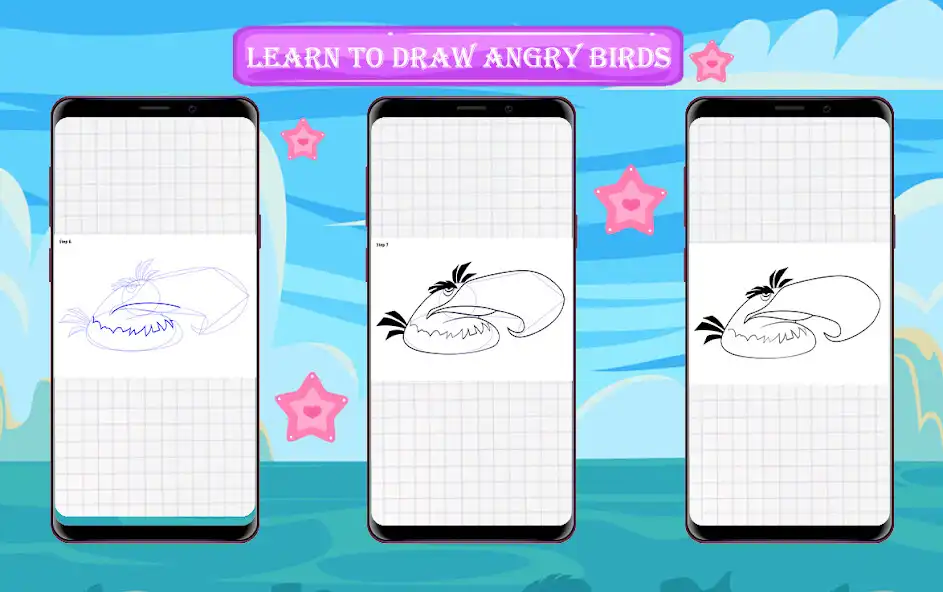 Play Learn to Draw Birds as an online game Learn to Draw Birds with UptoPlay