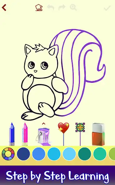 Play Learn to Draw Cartoons - Glitter, Color , Drawing as an online game Learn to Draw Cartoons - Glitter, Color , Drawing with UptoPlay