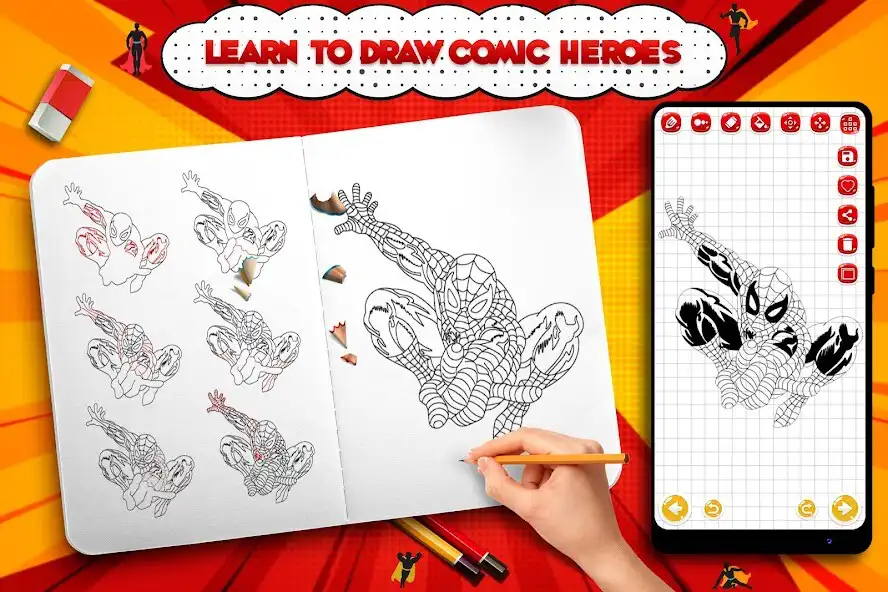 Play Learn to Draw Comic Heroes and enjoy Learn to Draw Comic Heroes with UptoPlay Play Learn to Draw Comic Heroes and enjoy Learn to Draw Comic Heroes with UptoPlay