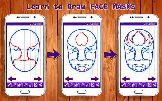 Play Learn to Draw Face Masks