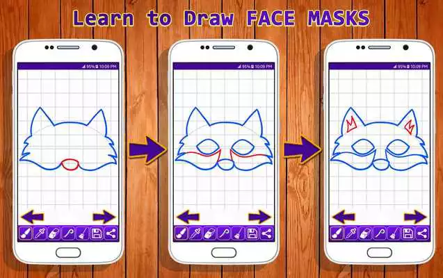 Play Learn to Draw Face Masks
