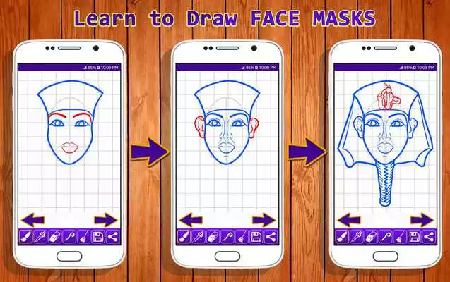 Play Learn to Draw Face Masks