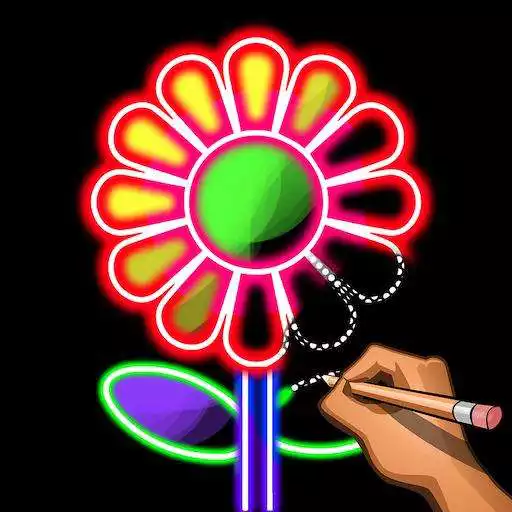 Play Learn to Draw Glow Flowers - Draw Color Book APK Play Learn to Draw Glow Flowers - Draw Color Book APK