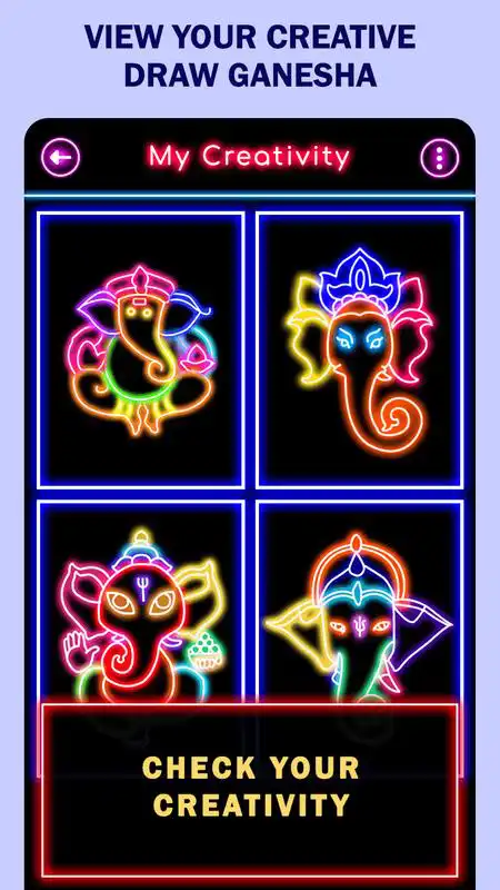 Play Learn To Draw Glow Ganesha