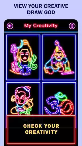 Play Learn To Draw Glow Gods as an online game Learn To Draw Glow Gods with UptoPlay