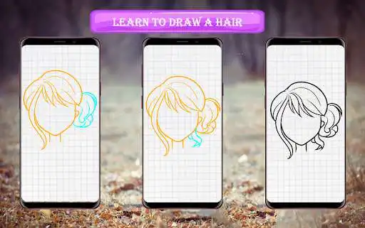 Play Learn To Draw Hair Styles as an online game Learn To Draw Hair Styles with UptoPlay