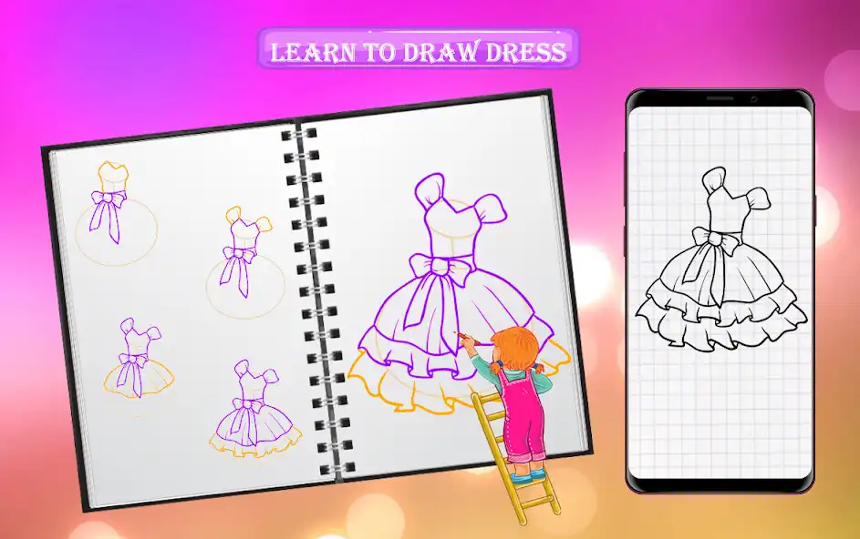 Play Learn To Draw Nice Dresses  and enjoy Learn To Draw Nice Dresses with UptoPlay