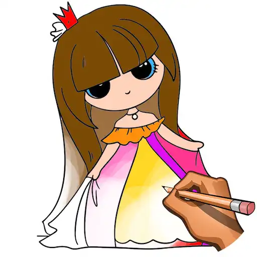 Play Learn to Draw Princess: Draw, Color Glitter Book APK Play Learn to Draw Princess: Draw, Color Glitter Book APK