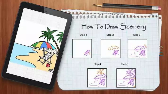 Play Learn to draw scenery
