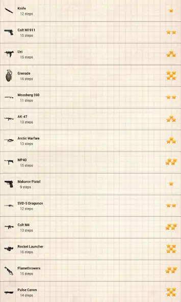 Learn to Draw Weapons online game with UptoPlay