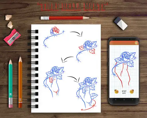 Play Learn to Draw Wild West Skull Tattoos as an online game Learn to Draw Wild West Skull Tattoos with UptoPlay