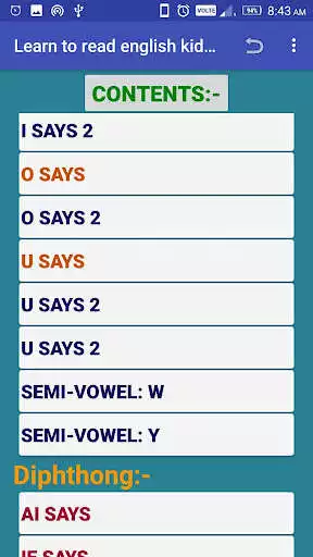 Play Learn to read English kids 1