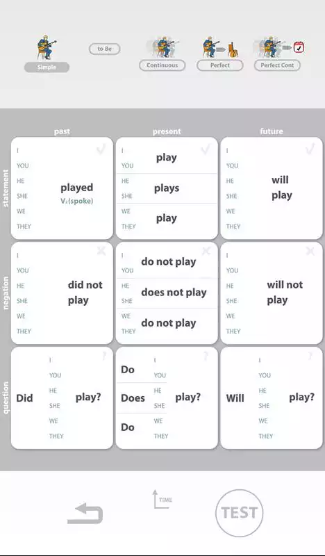 Play Learn to speak English grammar and practice