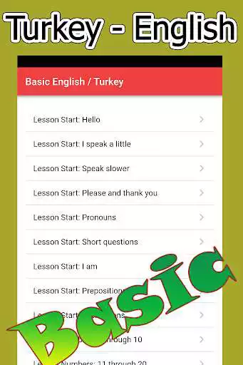 Play Learn Turkish Basic English  and enjoy Learn Turkish Basic English with UptoPlay