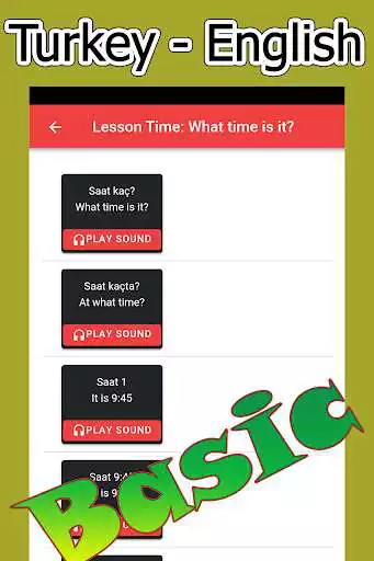 Play Learn Turkish Basic English as an online game Learn Turkish Basic English with UptoPlay