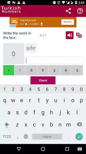 Play Learn Turkish Numbers