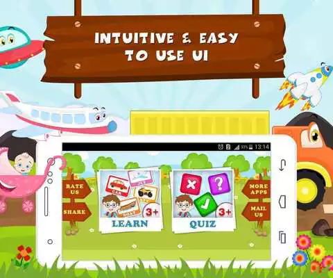 Play Learn Vehicle Names - Kids Fun