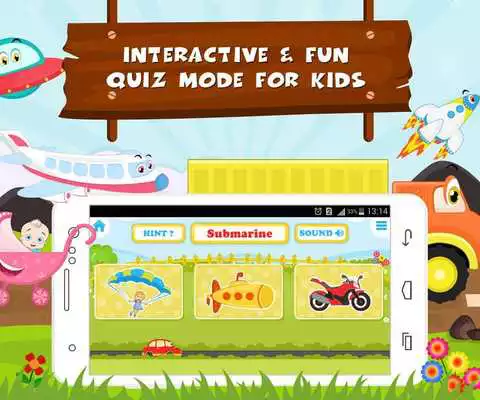 Play Learn Vehicle Names - Kids Fun