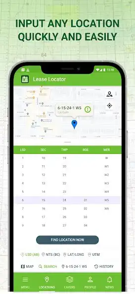 Play Lease Locator Oilfield LSD GPS as an online game Lease Locator Oilfield LSD GPS with UptoPlay