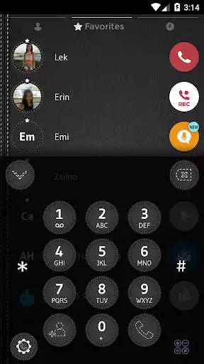 Play Leather Black Phone Dialer Theme