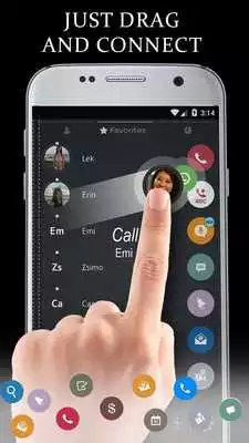 Play Leather Black Phone Dialer Theme