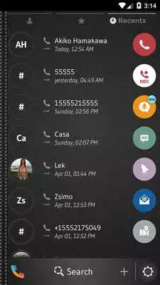 Play Leather Black Phone Dialer Theme