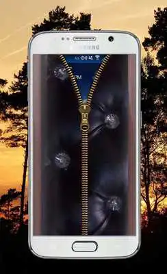 Play Leather Diamond Zipper UnLock