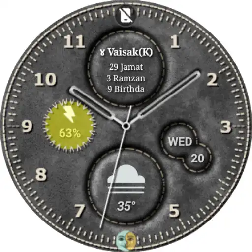 Play Leather (GK_02) Watchface APK