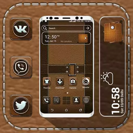 Play Leather Launcher Theme APK