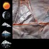 Free play online Leather Weather Clock Widget APK