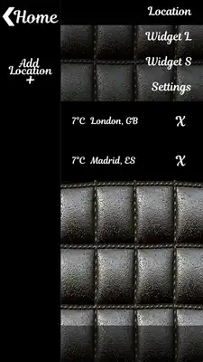 Play Leather Weather Clock Widget