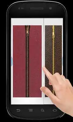 Play Leather Zip Screen lock