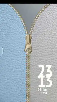 Play Leather Zip Screen lock