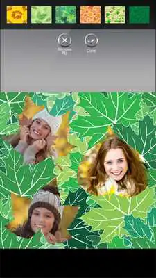 Play Leaves Photo Collage Editor