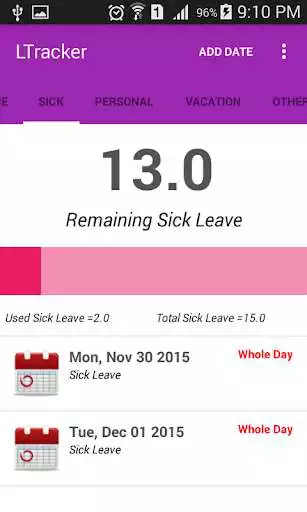 Play Leave Tracker