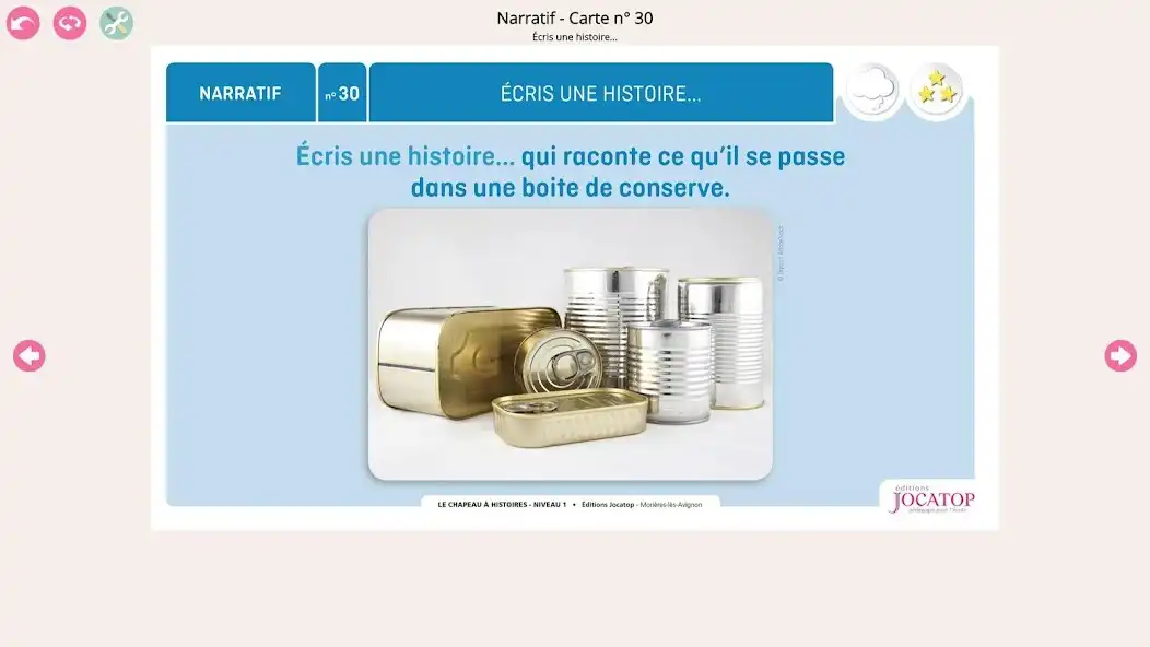 Play Le Chapeau à histoires - Niveau 1 as an online game Le Chapeau à histoires - Niveau 1 with UptoPlay